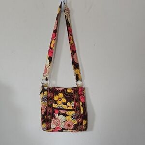 Vera Bradley Buttercup Floral Patterned Crossbody Bag
